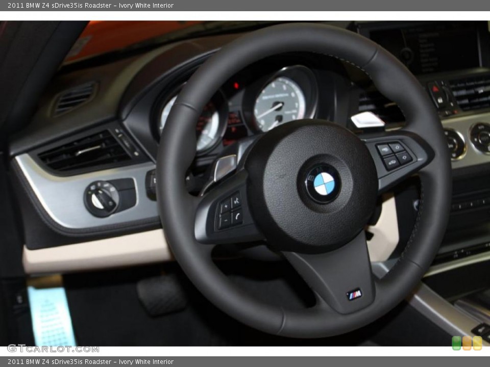 Ivory White Interior Steering Wheel for the 2011 BMW Z4 sDrive35is Roadster #45511271
