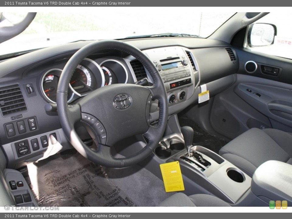 Graphite Gray Interior Dashboard for the 2011 Toyota Tacoma V6 TRD Double Cab 4x4 #45511583