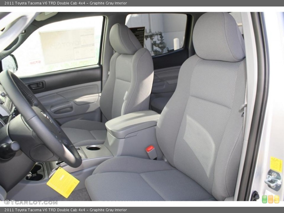 Graphite Gray Interior Photo for the 2011 Toyota Tacoma V6 TRD Double Cab 4x4 #45511587