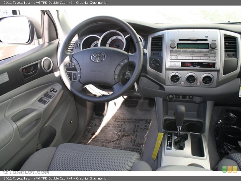 Graphite Gray Interior Photo for the 2011 Toyota Tacoma V6 TRD Double Cab 4x4 #45511599