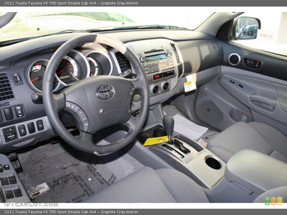Graphite Gray Interior Photo for the 2011 Toyota Tacoma V6 TRD Sport Double Cab 4x4 #45511647