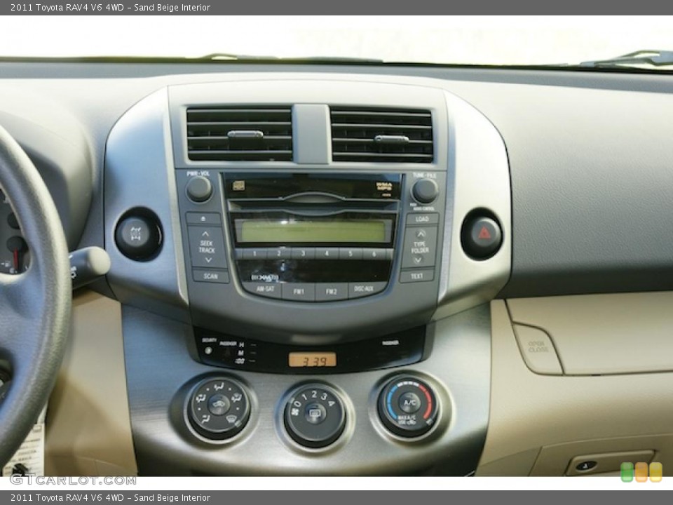 Sand Beige Interior Controls for the 2011 Toyota RAV4 V6 4WD #45512111
