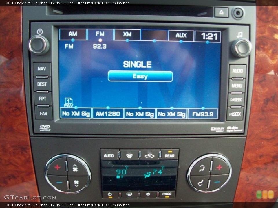 Light Titanium/Dark Titanium Interior Controls for the 2011 Chevrolet Suburban LTZ 4x4 #45512259
