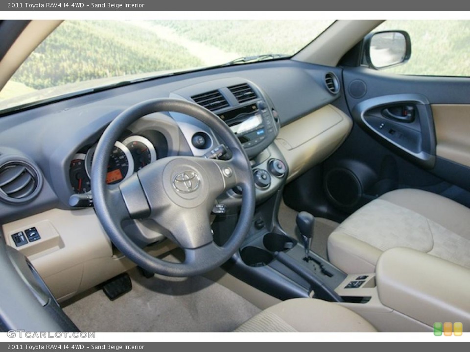 Sand Beige Interior Dashboard for the 2011 Toyota RAV4 I4 4WD #45512708