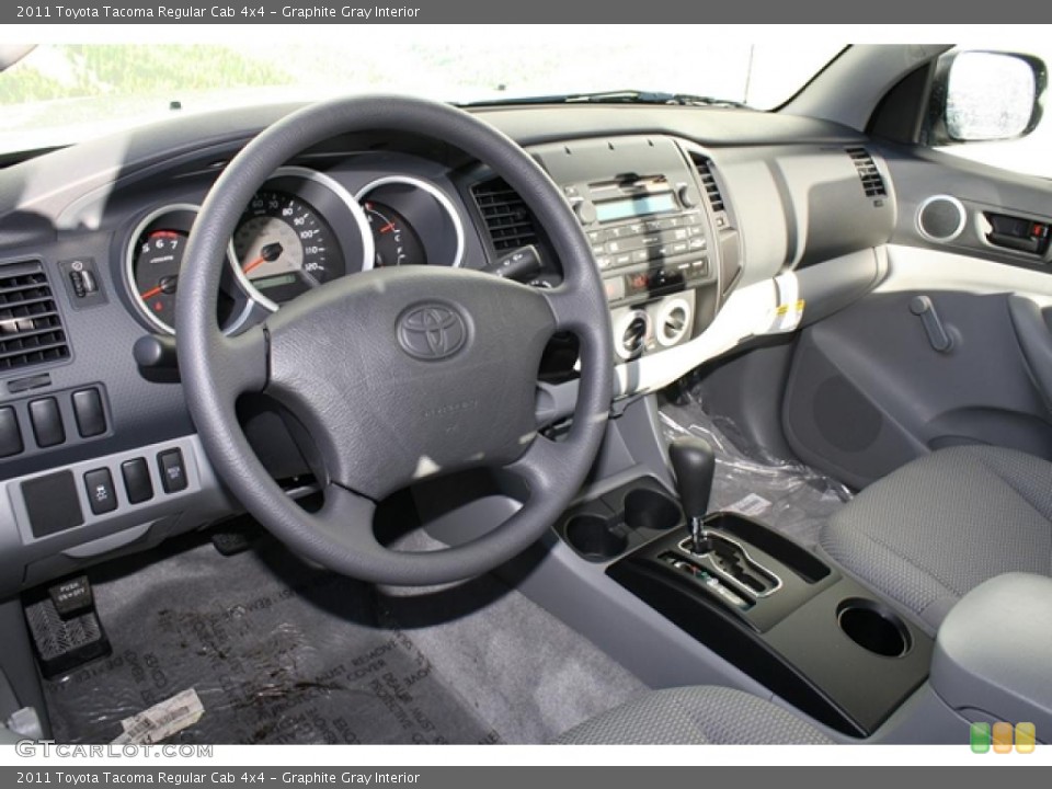 Graphite Gray Interior Photo for the 2011 Toyota Tacoma Regular Cab 4x4 #45513785