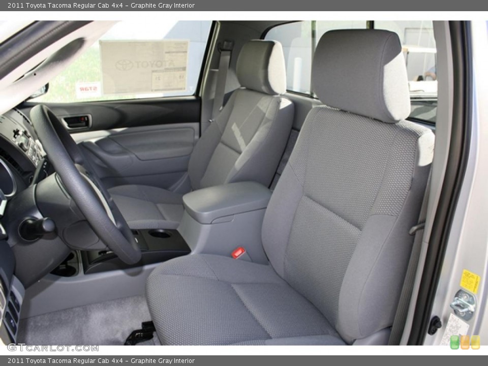 Graphite Gray Interior Photo for the 2011 Toyota Tacoma Regular Cab 4x4 #45513796