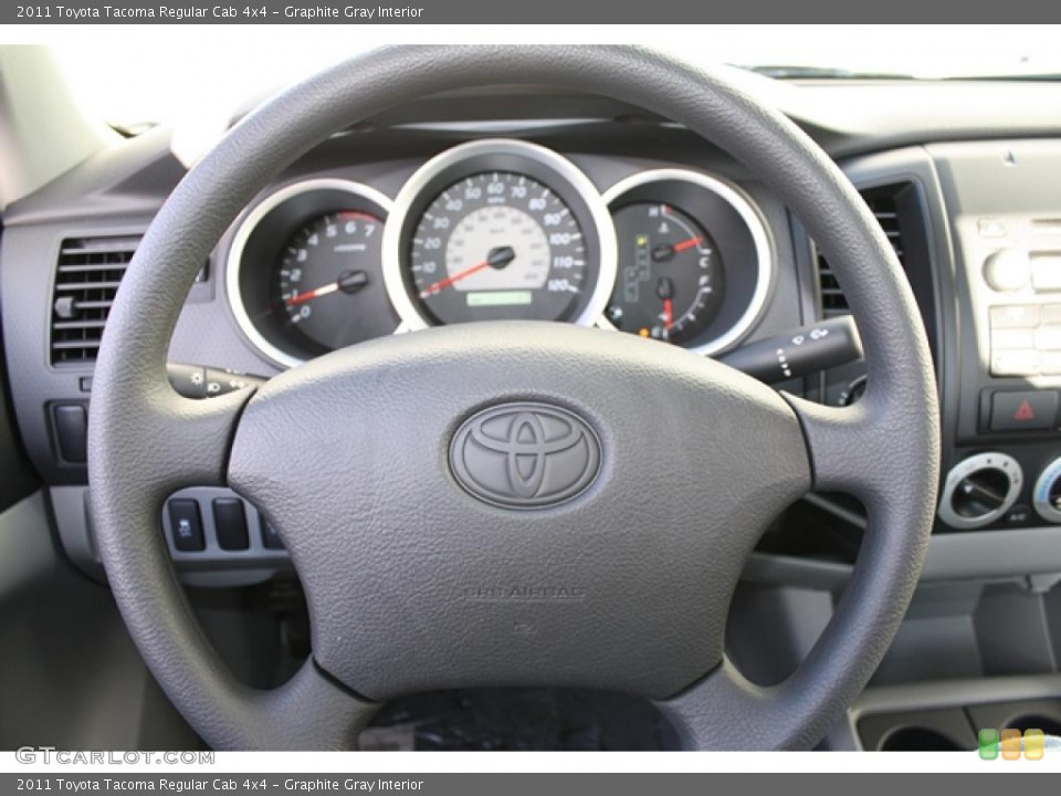 Graphite Gray Interior Steering Wheel for the 2011 Toyota Tacoma Regular Cab 4x4 #45513804