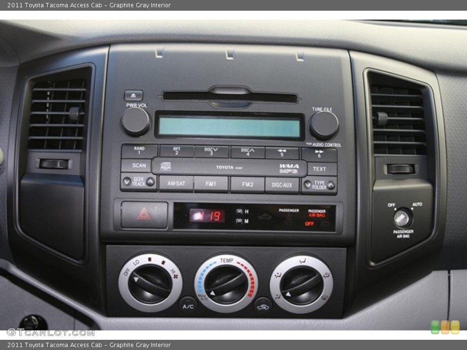 Graphite Gray Interior Controls for the 2011 Toyota Tacoma Access Cab #45514180