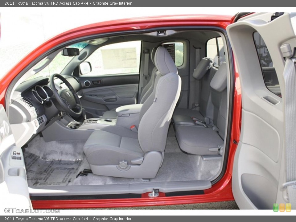 Graphite Gray Interior Photo for the 2011 Toyota Tacoma V6 TRD Access Cab 4x4 #45514232
