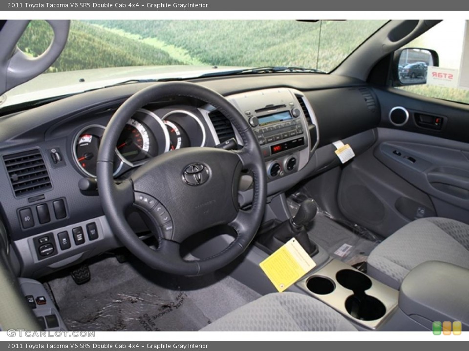 Graphite Gray Interior Dashboard for the 2011 Toyota Tacoma V6 SR5 Double Cab 4x4 #45514260