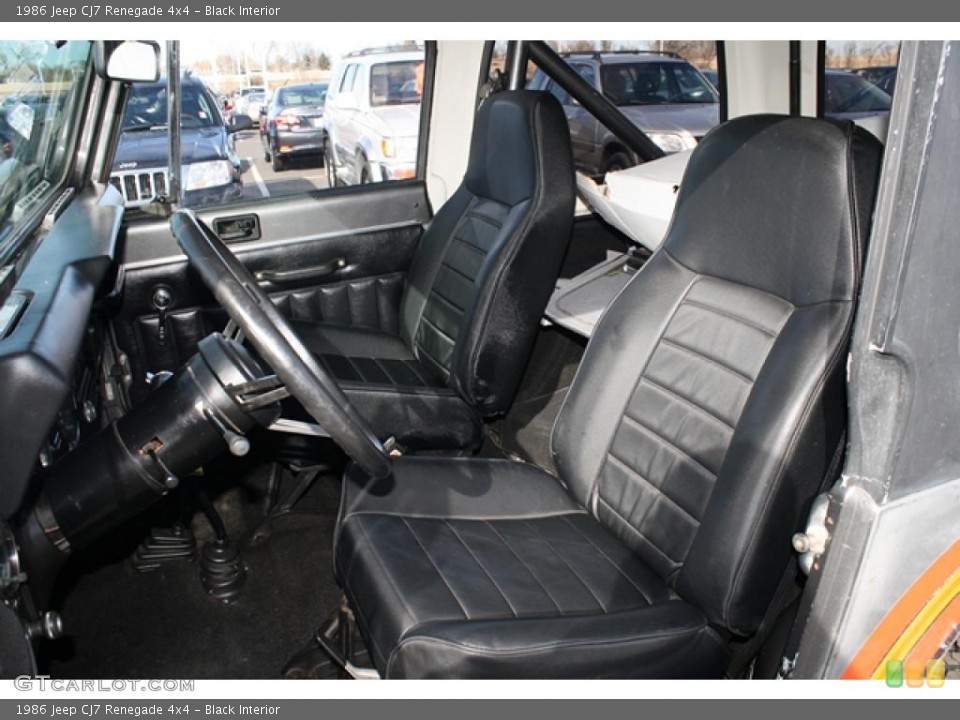 Black Interior Photo for the 1986 Jeep CJ7 Renegade 4x4 #45516812