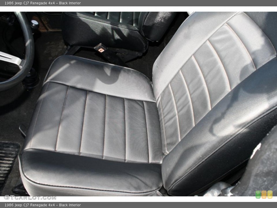 Black Interior Photo for the 1986 Jeep CJ7 Renegade 4x4 #45516824