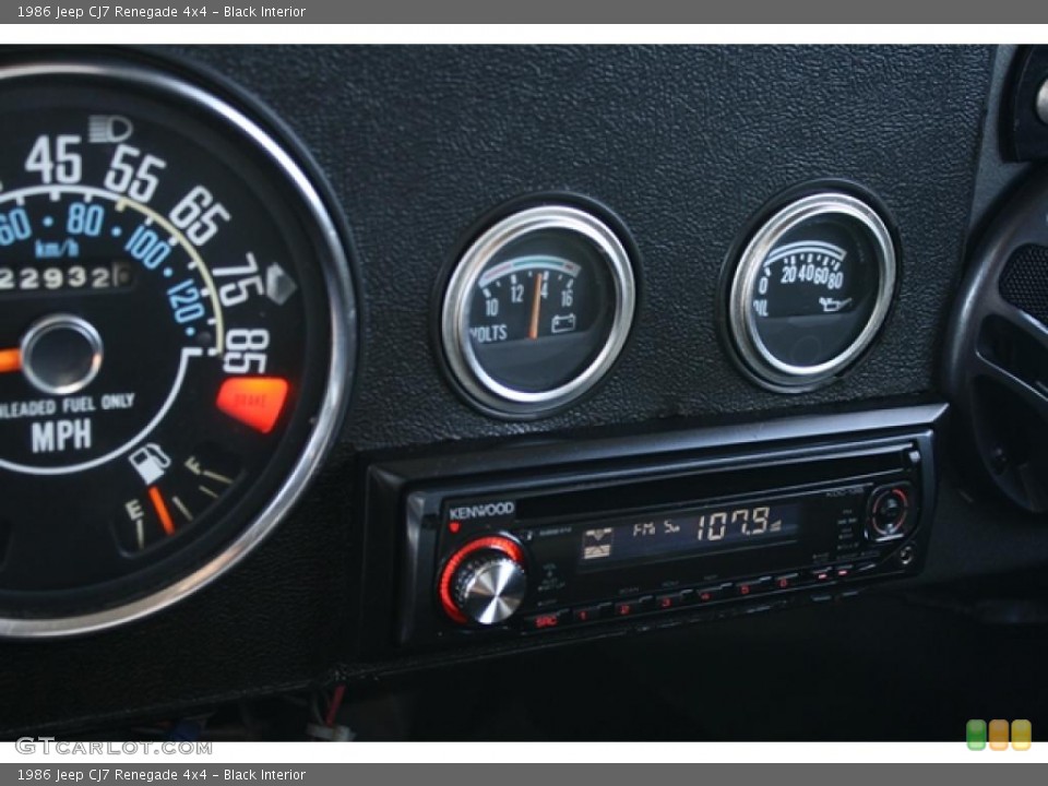 Black Interior Gauges for the 1986 Jeep CJ7 Renegade 4x4 #45516900