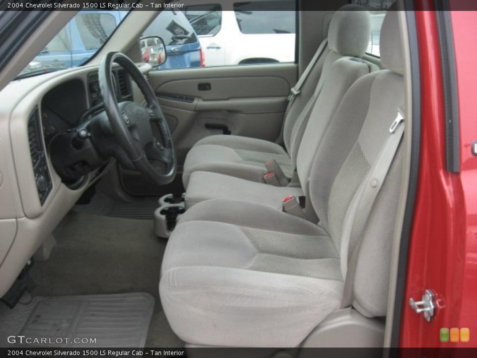 Tan Interior Photo for the 2004 Chevrolet Silverado 1500 LS Regular Cab #45518076