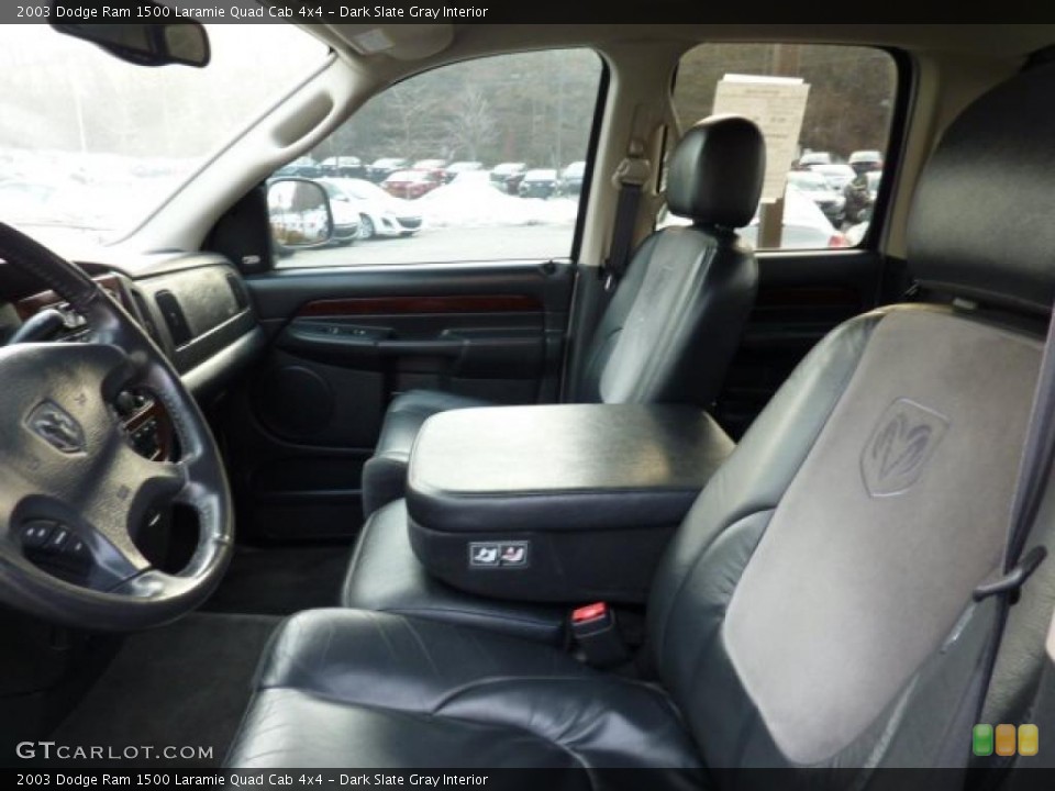Dark Slate Gray Interior Photo for the 2003 Dodge Ram 1500 Laramie Quad Cab 4x4 #45519828