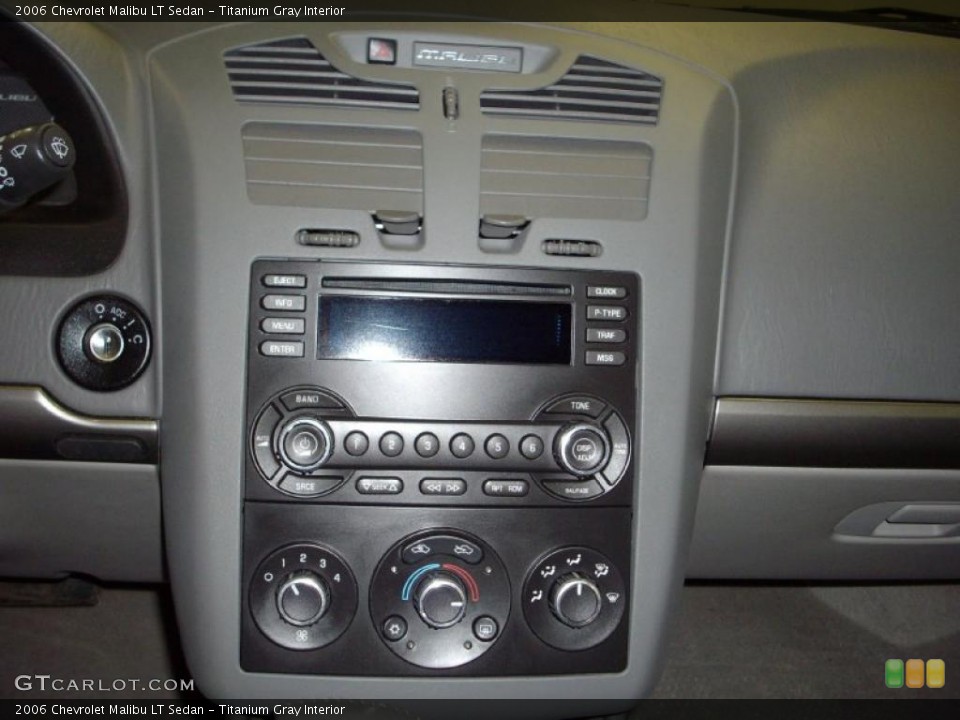 Titanium Gray Interior Controls for the 2006 Chevrolet Malibu LT Sedan #45525876