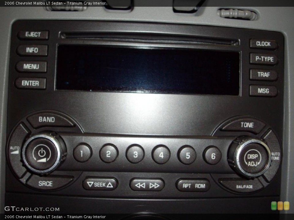 Titanium Gray Interior Controls for the 2006 Chevrolet Malibu LT Sedan #45525880