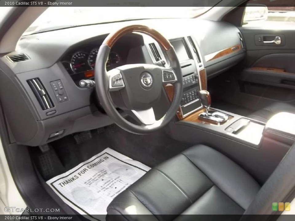Ebony Interior Prime Interior for the 2010 Cadillac STS V8 #45526184