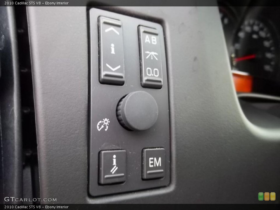 Ebony Interior Controls for the 2010 Cadillac STS V8 #45526572