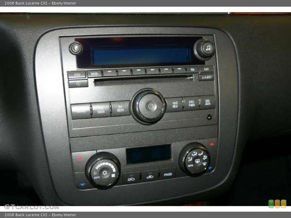 Ebony Interior Controls for the 2008 Buick Lucerne CXS #45530156