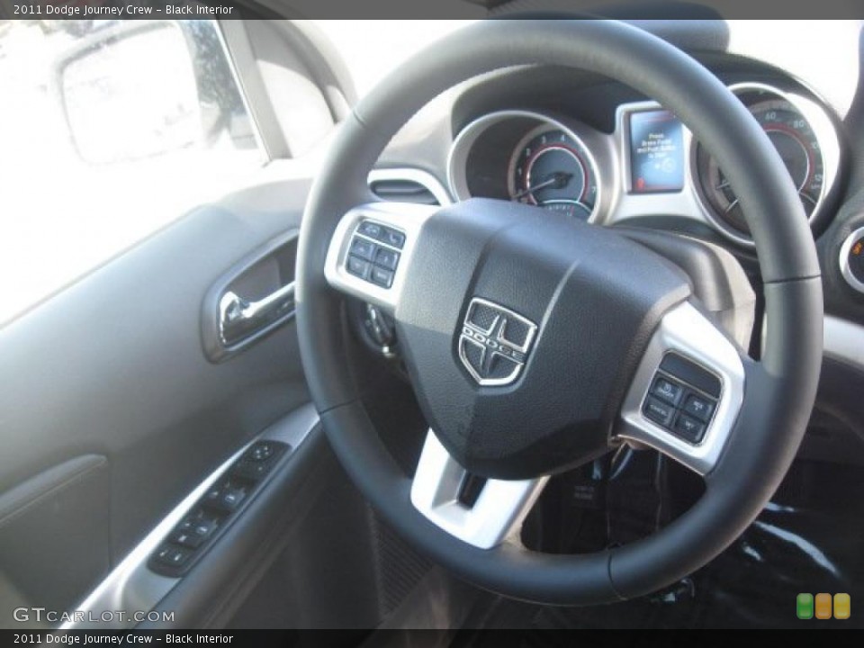 Black Interior Steering Wheel for the 2011 Dodge Journey Crew #45532284