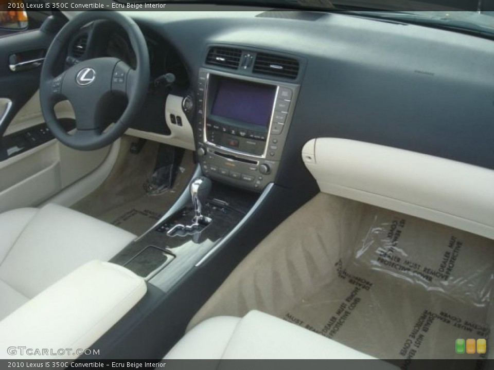 Ecru Beige Interior Dashboard for the 2010 Lexus IS 350C Convertible #45533221