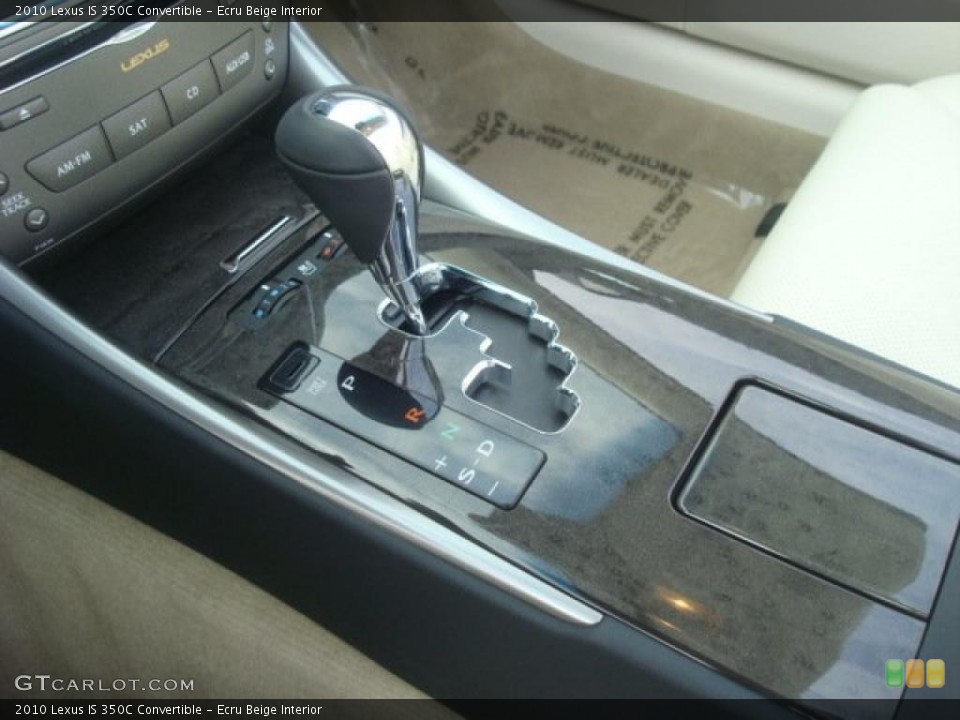 Ecru Beige Interior Transmission for the 2010 Lexus IS 350C Convertible #45533445
