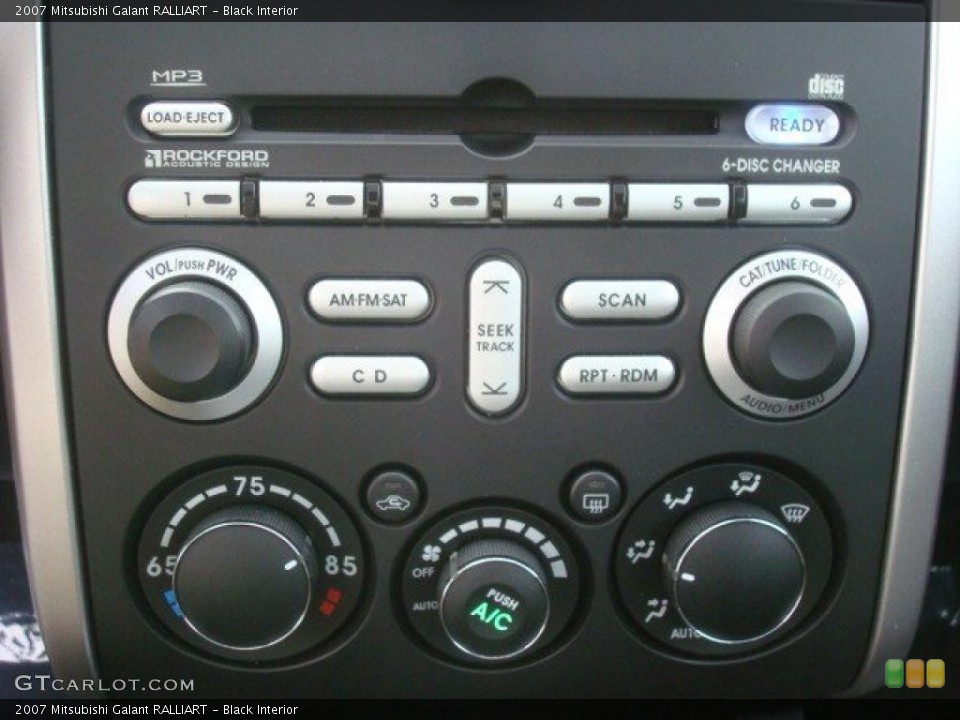 Black Interior Controls for the 2007 Mitsubishi Galant RALLIART #45534613