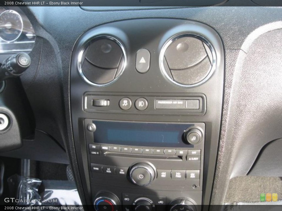 Ebony Black Interior Controls for the 2008 Chevrolet HHR LT #45534921