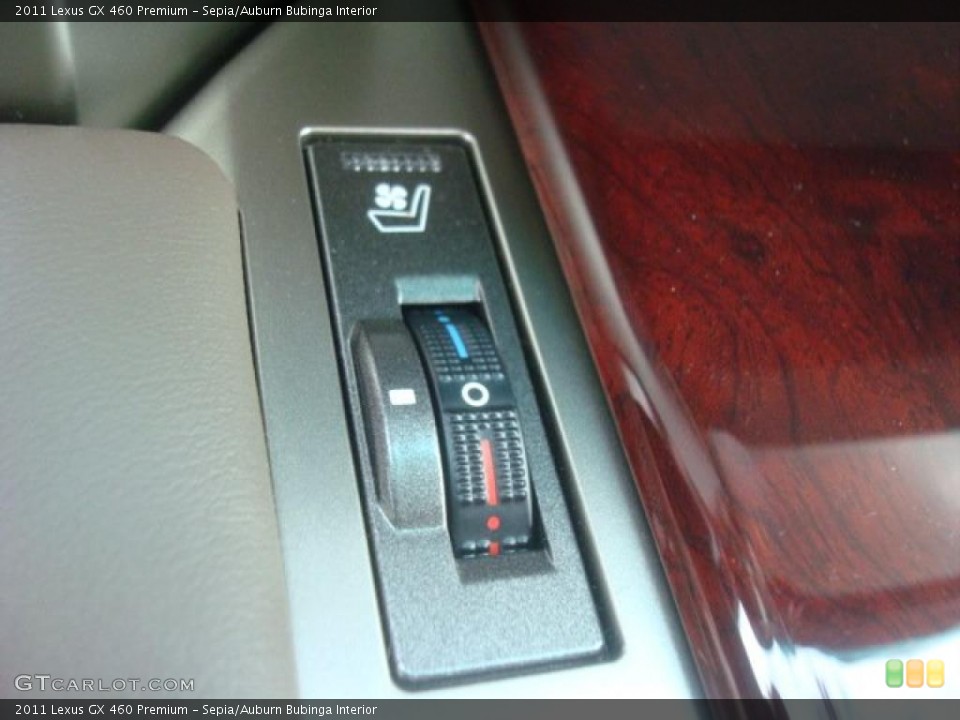 Sepia/Auburn Bubinga Interior Controls for the 2011 Lexus GX 460 Premium #45536241