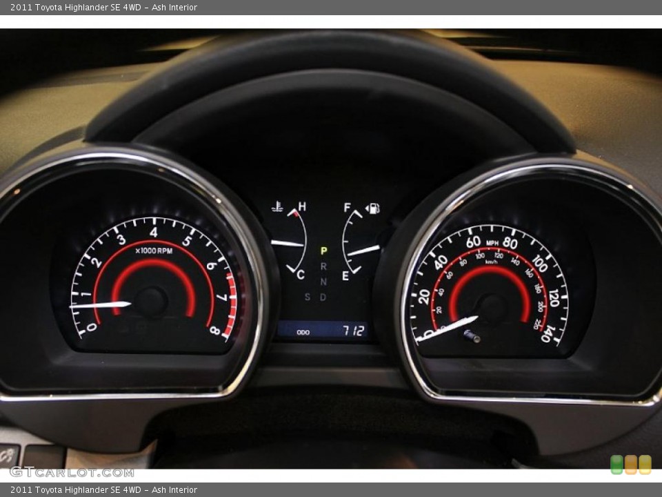 Ash Interior Gauges for the 2011 Toyota Highlander SE 4WD #45536625
