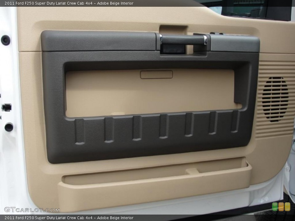 Adobe Beige Interior Door Panel for the 2011 Ford F250 Super Duty Lariat Crew Cab 4x4 #45536857