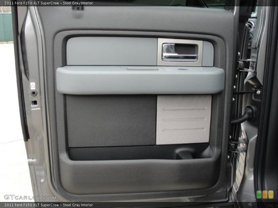 Steel Gray Interior Door Panel for the 2011 Ford F150 XLT SuperCrew #45537117