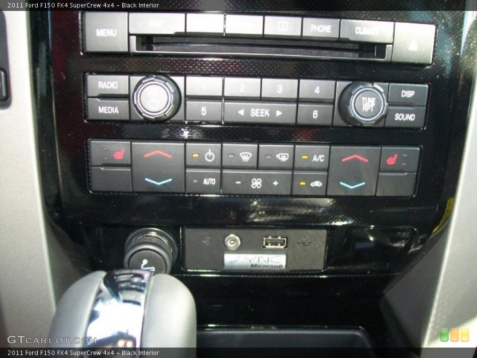 Black Interior Controls for the 2011 Ford F150 FX4 SuperCrew 4x4 #45537622