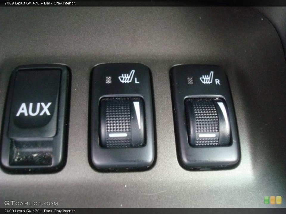 Dark Gray Interior Controls for the 2009 Lexus GX 470 #45538063