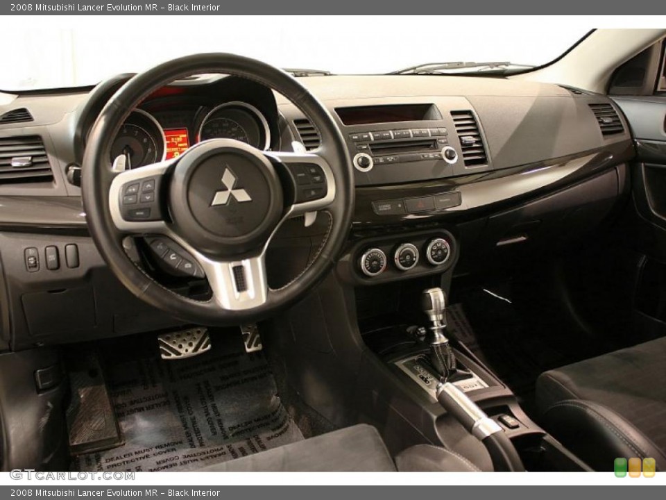 Black Interior Dashboard for the 2008 Mitsubishi Lancer Evolution MR #45538294