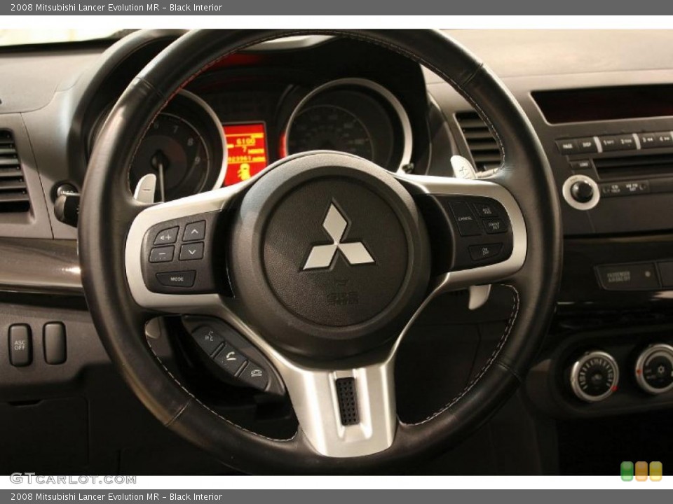 Black Interior Steering Wheel for the 2008 Mitsubishi Lancer Evolution MR #45538298