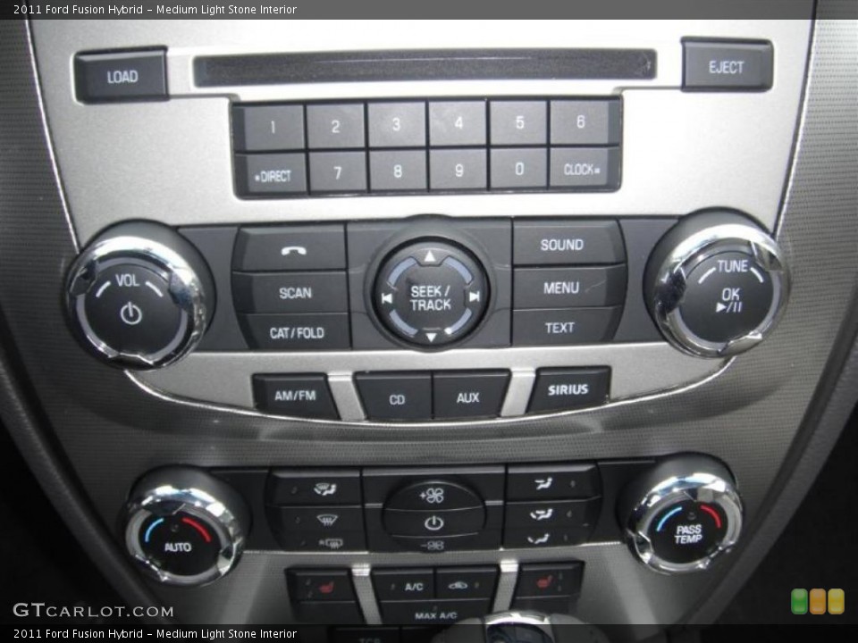 Medium Light Stone Interior Controls for the 2011 Ford Fusion Hybrid #45539337