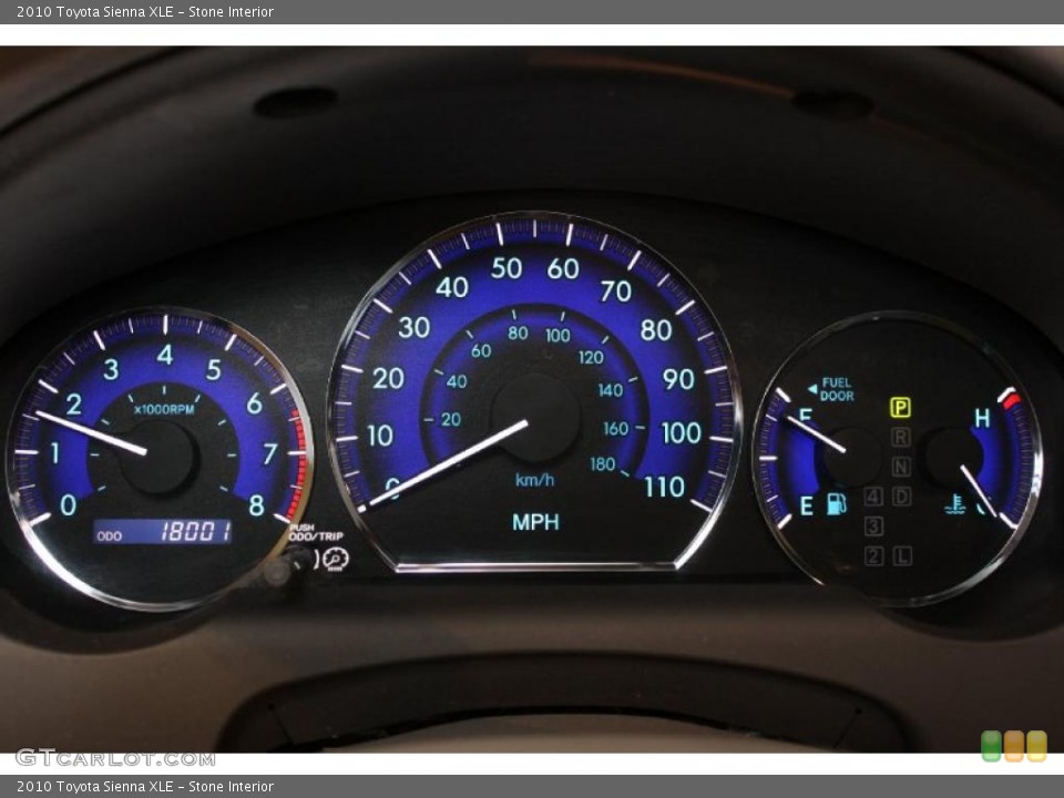 Stone Interior Gauges for the 2010 Toyota Sienna XLE #45539467