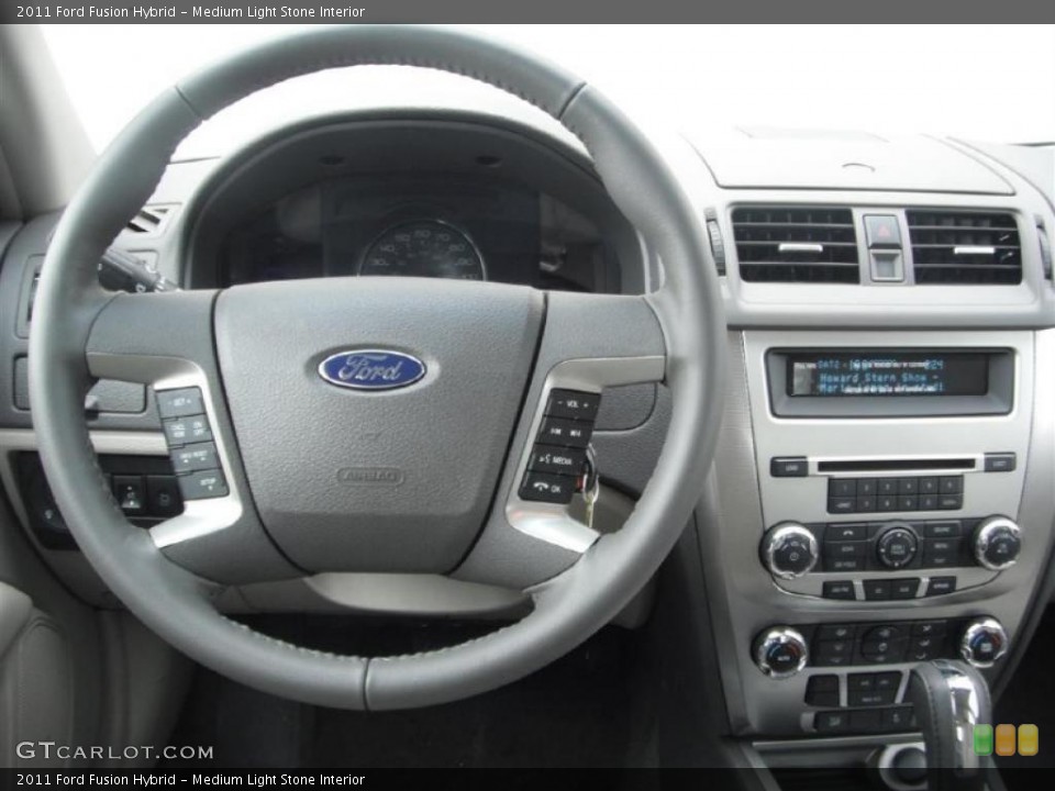 Medium Light Stone Interior Dashboard for the 2011 Ford Fusion Hybrid #45539599