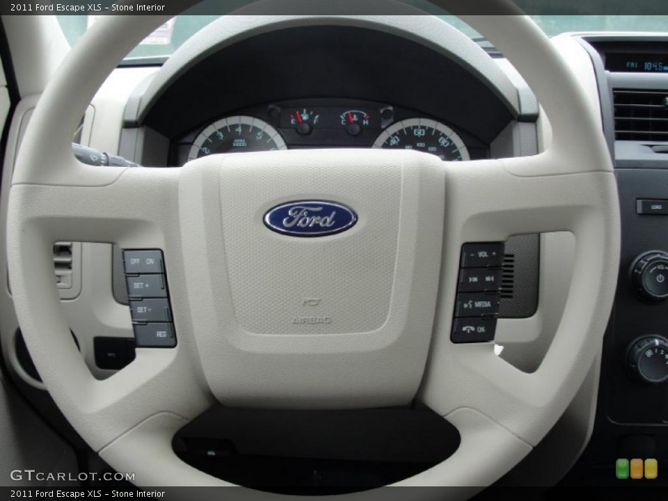 Stone Interior Steering Wheel for the 2011 Ford Escape XLS #45540391