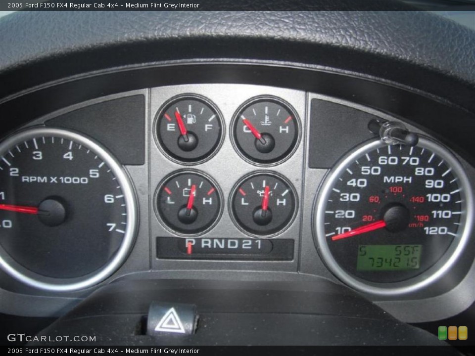 Medium Flint Grey Interior Gauges for the 2005 Ford F150 FX4 Regular Cab 4x4 #45541491
