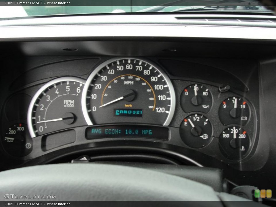 Wheat Interior Gauges for the 2005 Hummer H2 SUT #45541755
