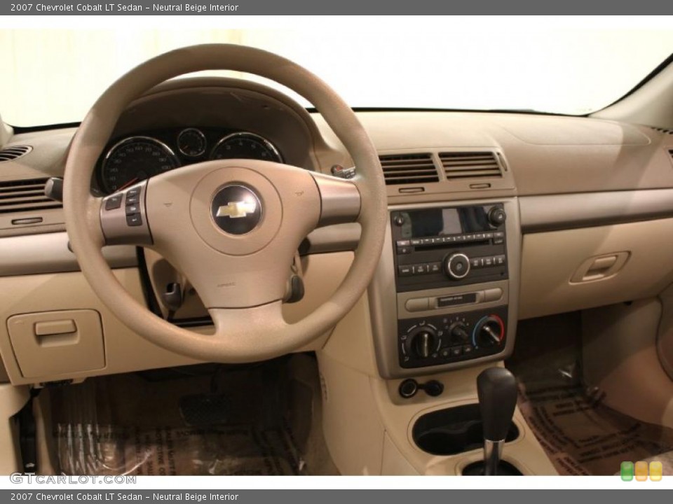 Neutral Beige Interior Dashboard for the 2007 Chevrolet Cobalt LT Sedan #45542655
