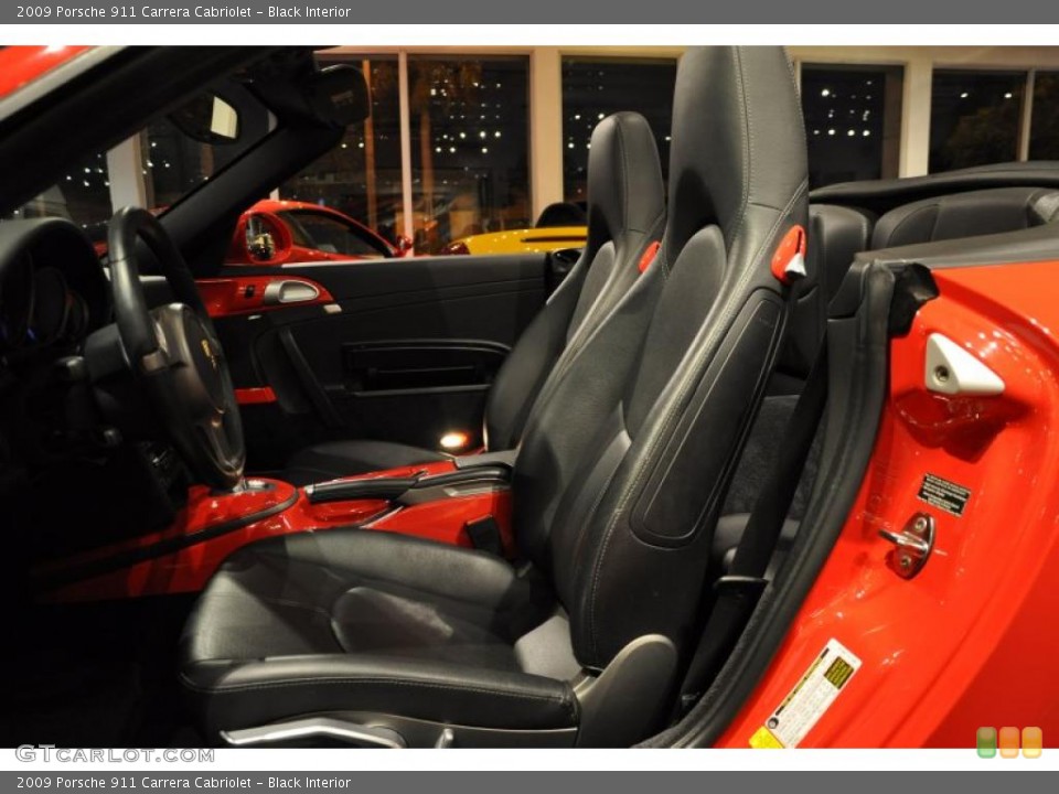 Black Interior Photo for the 2009 Porsche 911 Carrera Cabriolet #45545693