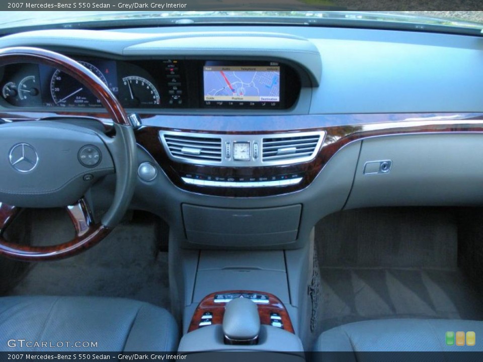 Grey/Dark Grey Interior Dashboard for the 2007 Mercedes-Benz S 550 Sedan #45547101