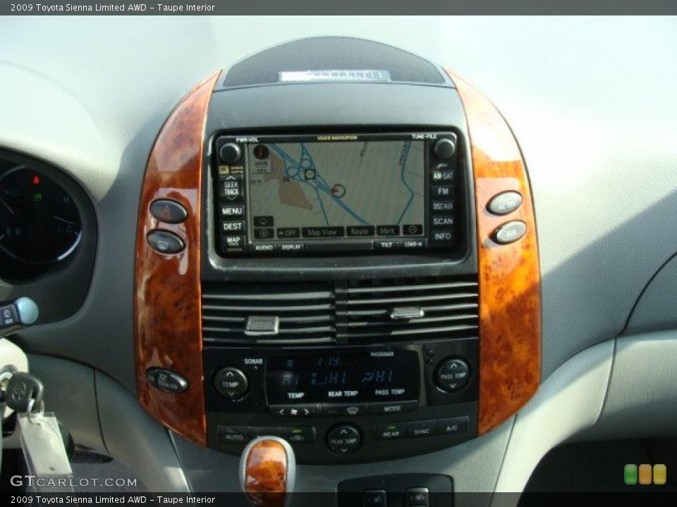 Taupe Interior Controls for the 2009 Toyota Sienna Limited AWD #45547485