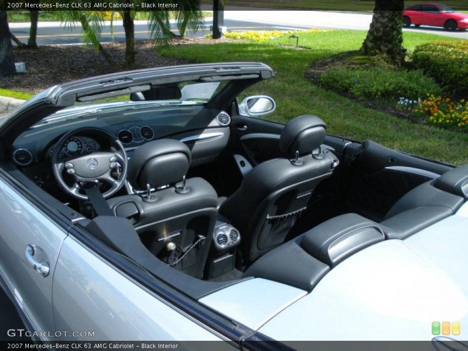 Black Interior Photo for the 2007 Mercedes-Benz CLK 63 AMG Cabriolet #45547741