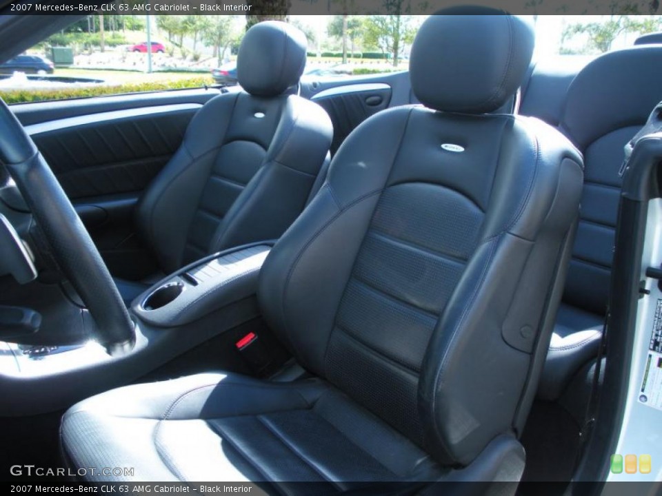 Black Interior Photo for the 2007 Mercedes-Benz CLK 63 AMG Cabriolet #45547849