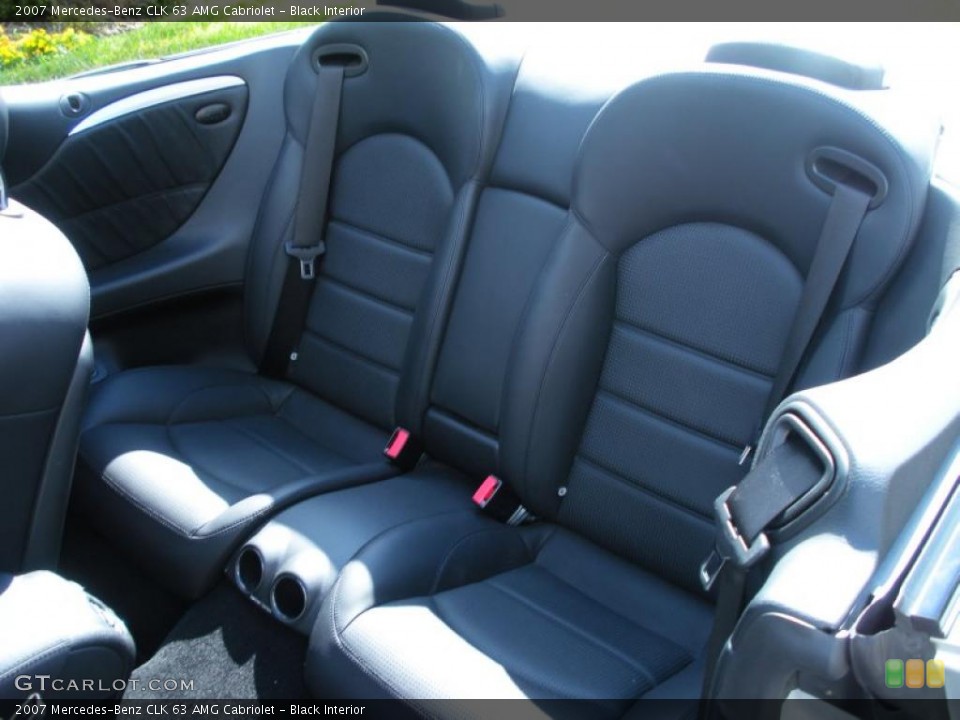 Black Interior Photo for the 2007 Mercedes-Benz CLK 63 AMG Cabriolet #45548075